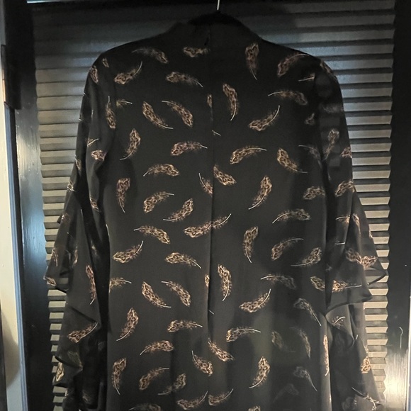 Sam Edelman NWT midi shift dress, choker neckline, bell sleeves, with slip. Sz 6 - Picture 5 of 16